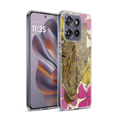 Valentina Nature and Floral Giraffe Soft Gel Case for Motorola Edge 50 Neo