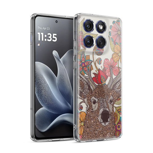 Valentina Nature and Floral Deer Soft Gel Case for Motorola Edge 70
