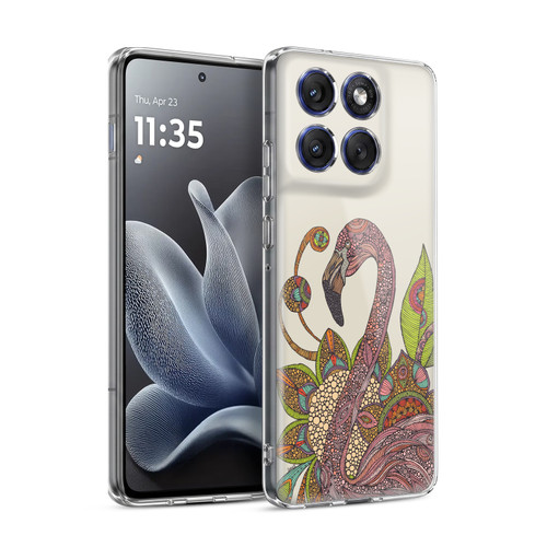 Valentina Nature and Floral Flamingo Soft Gel Case for Motorola Edge 70