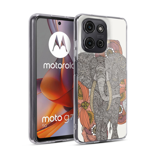 Valentina Nature and Floral Elephant Soft Gel Case for Motorola Moto G75