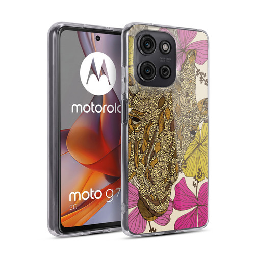 Valentina Nature and Floral Giraffe Soft Gel Case for Motorola Moto G75
