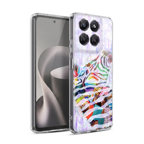 Artpoptart Animals Purple Zebra Soft Gel Case for Motorola Moto G37 Power