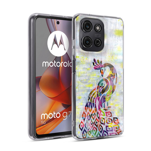Artpoptart Animals Peacock Soft Gel Case for Motorola Moto G75