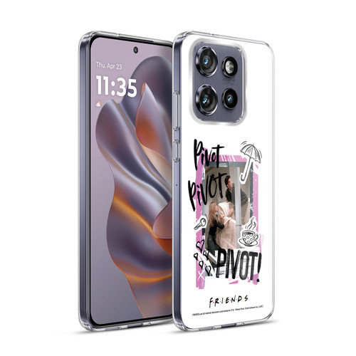 Friends TV Show Doodle Art Pivot Soft Gel Case for Motorola Edge 50 Neo