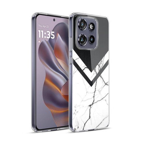 Alyn Spiller Marble Half Cut Soft Gel Case for Motorola Edge 50 Neo