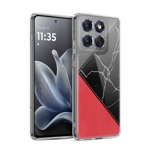 Alyn Spiller Marble Colour Block Soft Gel Case for Motorola Edge 70