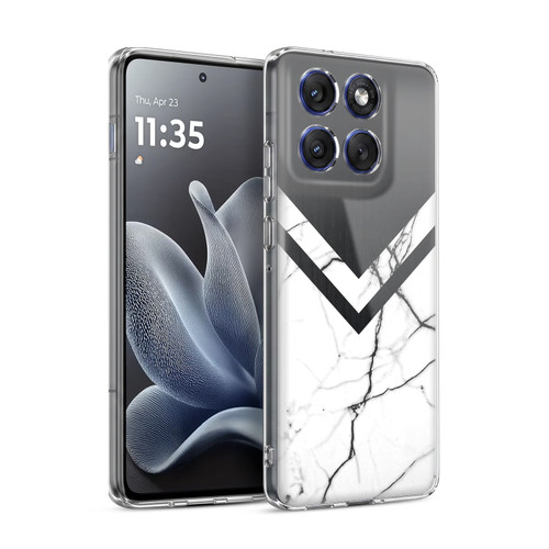Alyn Spiller Marble Half Cut Soft Gel Case for Motorola Edge 70