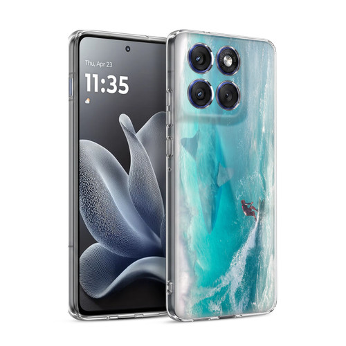Dave Loblaw Sea Shark Surfer Soft Gel Case for Motorola Edge 70