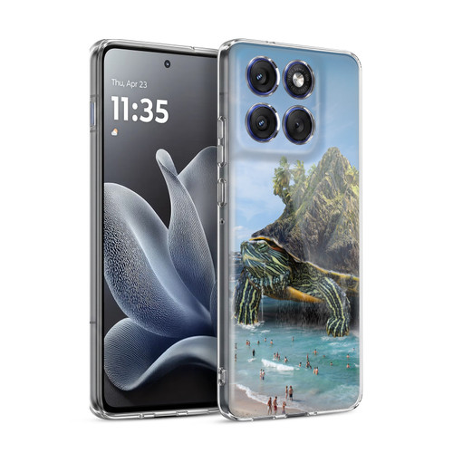 Dave Loblaw Sea Turtle Beach Day Soft Gel Case for Motorola Edge 70