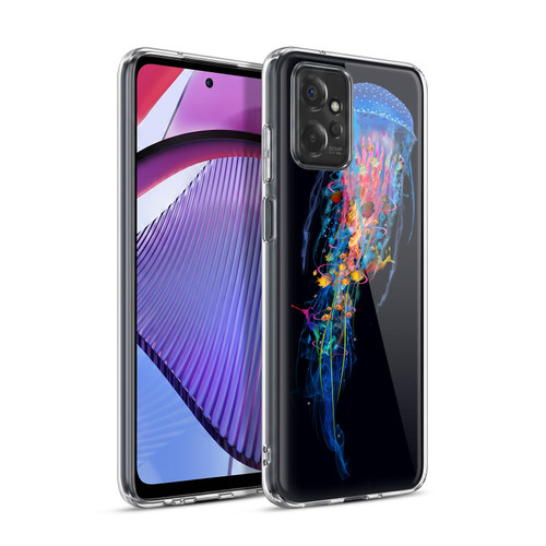 Dave Loblaw Sea Blue Jellyfish Soft Gel Case for Motorola Moto G Power (2023)