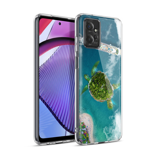Dave Loblaw Sea Turtle And Cruiseship Soft Gel Case for Motorola Moto G Power (2023)