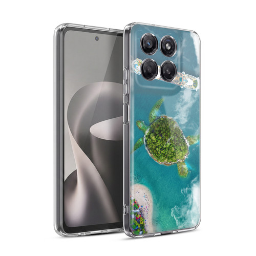 Dave Loblaw Sea Turtle And Cruiseship Soft Gel Case for Motorola Moto G37 Power