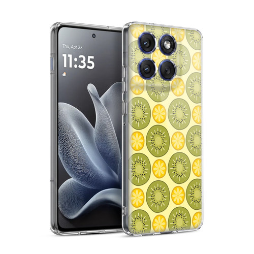 Head Case Designs Fruit Patterns Citrus And Kiwi Soft Gel Case for Motorola Edge 70