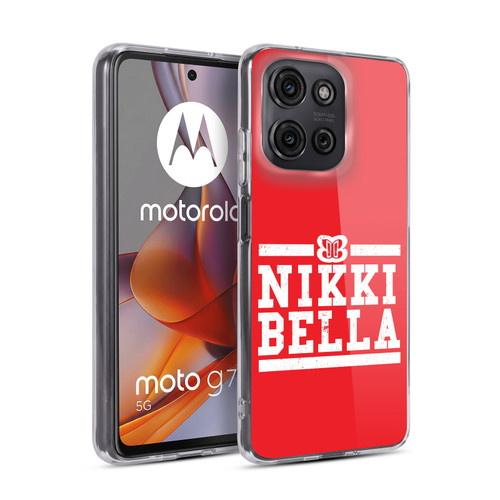 WWE Nikki Bella Logotype Soft Gel Case for Motorola Moto G75
