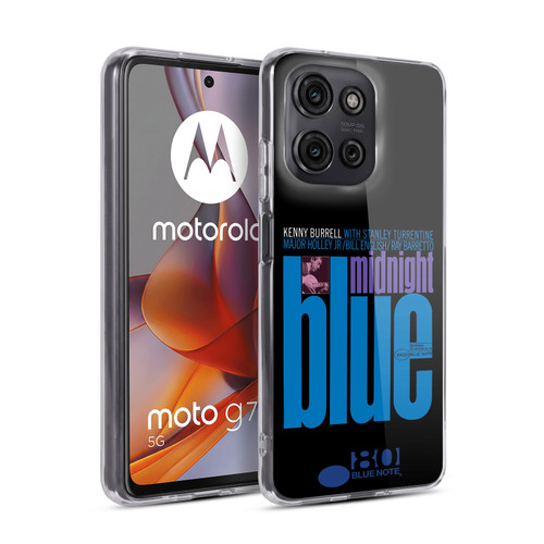 Blue Note Records Albums 2 Kenny Burell Midnight Blue Soft Gel Case for Motorola Moto G75