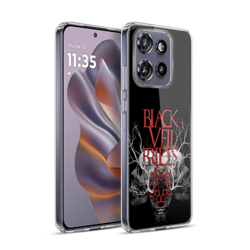 Black Veil Brides Band Art Skull Branches Soft Gel Case for Motorola Edge 50 Neo