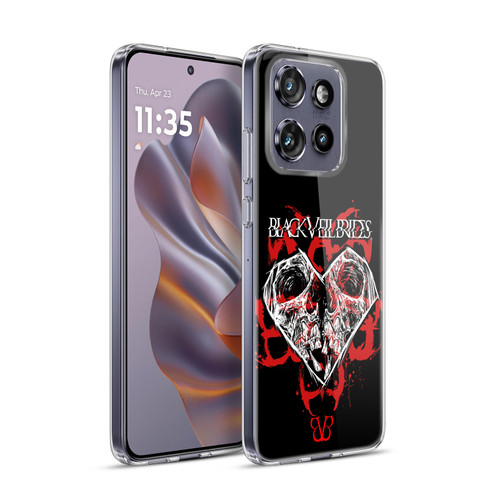 Black Veil Brides Band Art Skull Heart Soft Gel Case for Motorola Edge 50 Neo