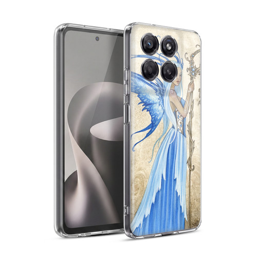 Amy Brown Elemental Series Blue Goddess Soft Gel Case for Motorola Moto G37 Power