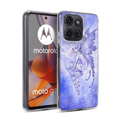 Amy Brown Elemental Series Moon Fairy Soft Gel Case for Motorola Moto G75