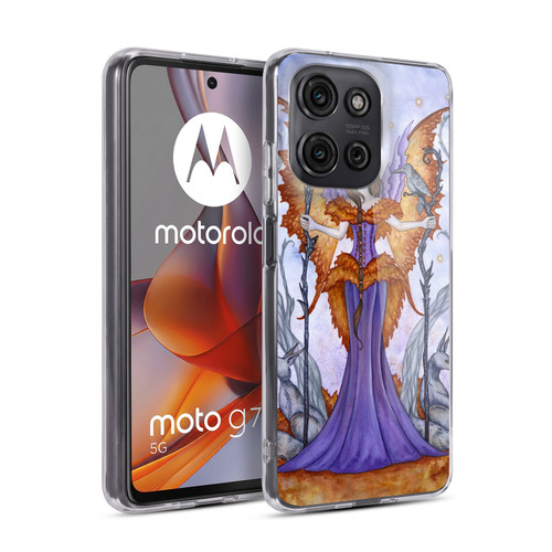 Amy Brown Elemental Series Raven Pixie Soft Gel Case for Motorola Moto G75