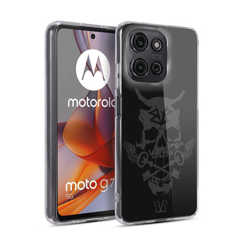 Black Veil Brides Band Art Skull Keys Soft Gel Case for Motorola Moto G75