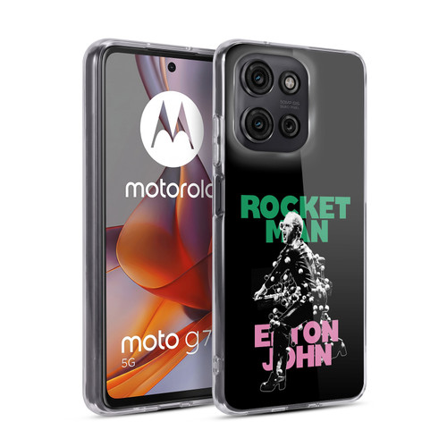 Elton John Rocketman Key Art 5 Soft Gel Case for Motorola Moto G75