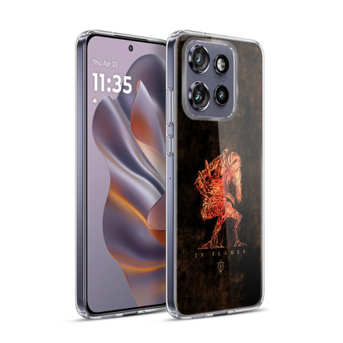 In Flames Metal Grunge Creature Soft Gel Case for Motorola Edge 50 Neo