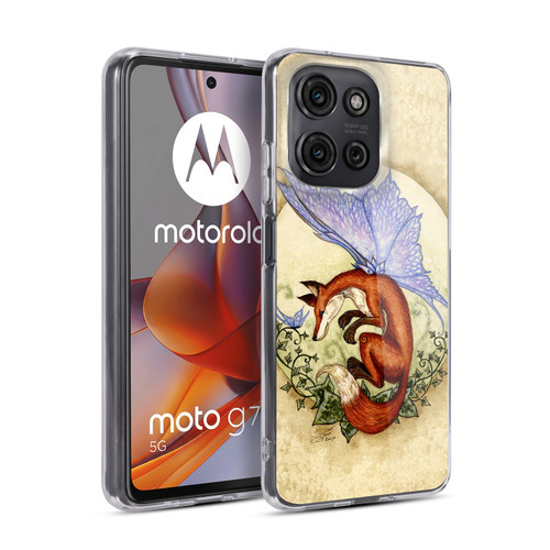 Amy Brown Mythical Curiousity Fox Soft Gel Case for Motorola Moto G75