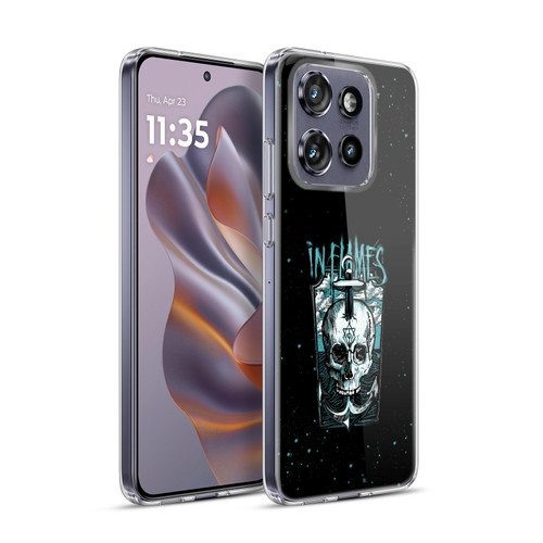 In Flames Metal Grunge Anchor Skull Soft Gel Case for Motorola Edge 50 Neo
