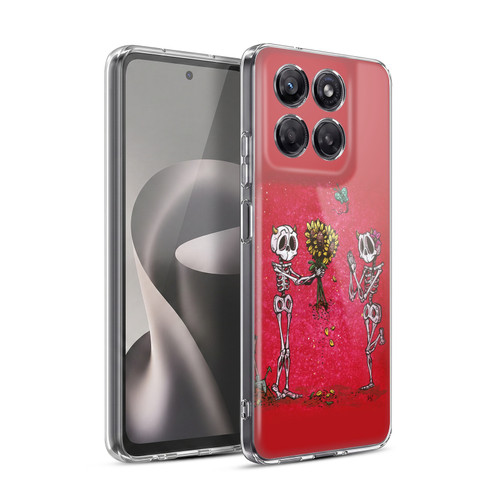 David Lozeau Skeleton Grunge Sunflower Soft Gel Case for Motorola Moto G37 Power