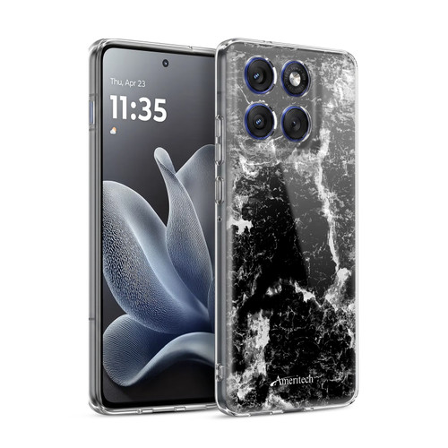 Ameritech Graphics Black Marble Soft Gel Case for Motorola Edge 70