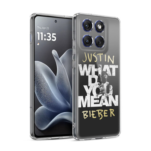 Justin Bieber Purpose B&w What Do You Mean Typography Soft Gel Case for Motorola Edge 70