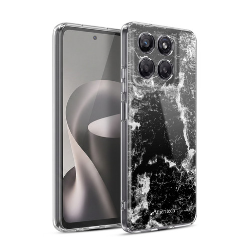 Ameritech Graphics Black Marble Soft Gel Case for Motorola Moto G37 Power