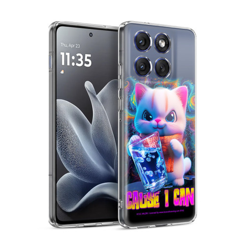 D.S. Valori Kitty And Puppy Kitty Cause I Can Soft Gel Case for Motorola Edge 70