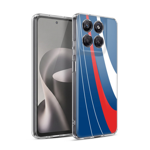 Ameritech Graphics Red And White Swirl Soft Gel Case for Motorola Moto G37 Power