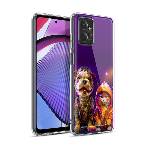 D.S. Valori Kitty And Puppy Hip Hop Pals Soft Gel Case for Motorola Moto G Power (2023)