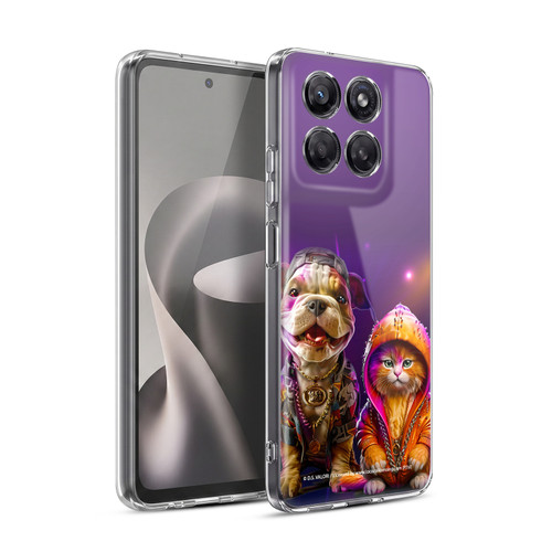 D.S. Valori Kitty And Puppy Hip Hop Pals Soft Gel Case for Motorola Moto G37 Power