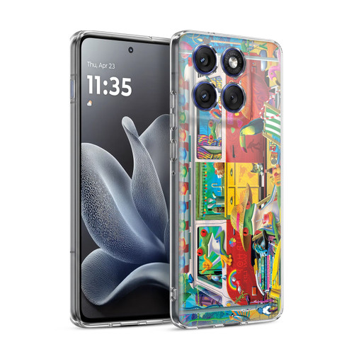 Michael David Ward Psychedelic Art Van Life Frog Soft Gel Case for Motorola Edge 70