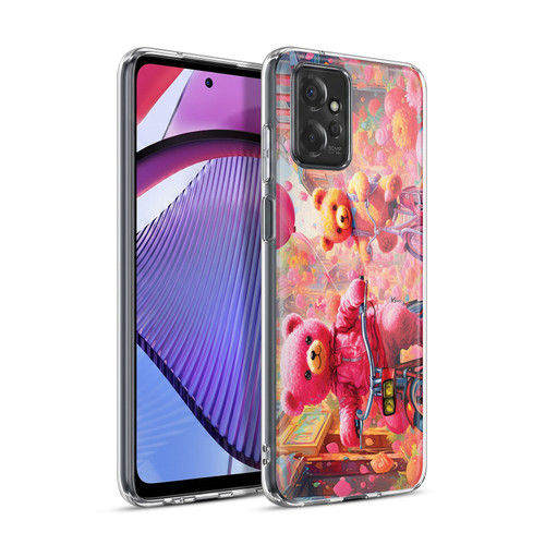 Michael David Ward Psychedelic Art Bears In Wonderland Soft Gel Case for Motorola Moto G Power (2023)