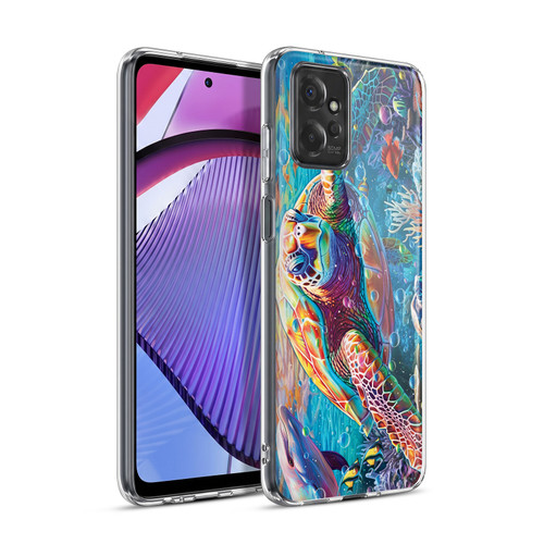 Michael David Ward Psychedelic Art Turtle Magic Soft Gel Case for Motorola Moto G Power (2023)