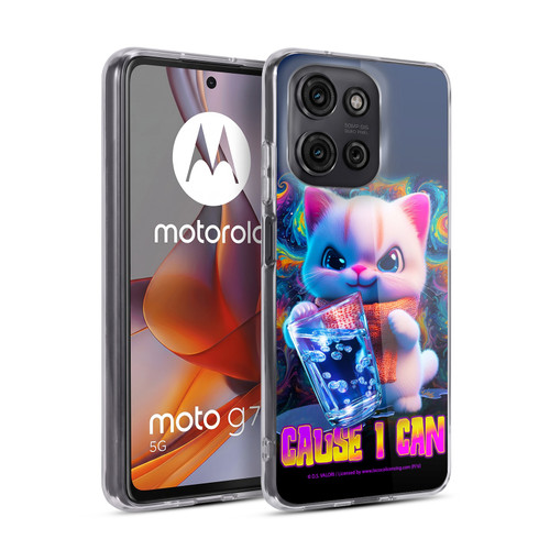 D.S. Valori Kitty And Puppy Kitty Cause I Can Soft Gel Case for Motorola Moto G75