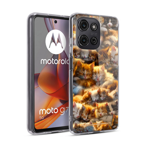 D.S. Valori Kitty And Puppy Kitty Dreams Soft Gel Case for Motorola Moto G75