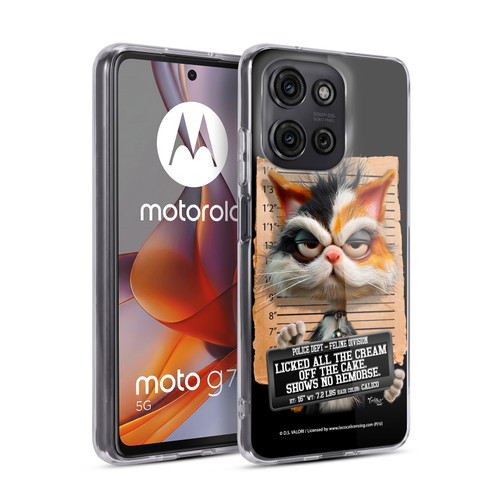 D.S. Valori Kitty And Puppy Kitty Licked The Cream Soft Gel Case for Motorola Moto G75