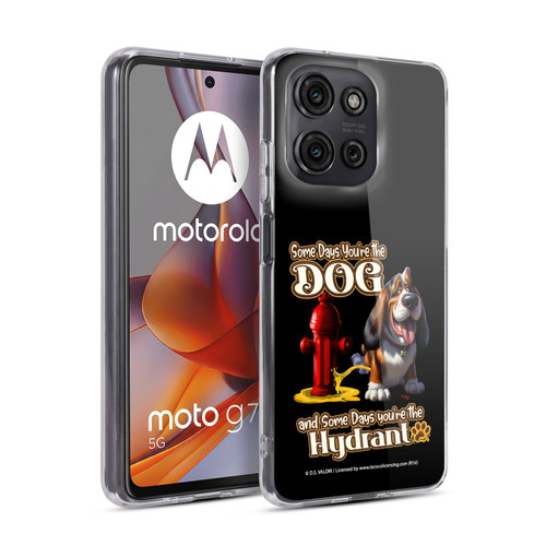 D.S. Valori Kitty And Puppy Some Days You're The Dog Soft Gel Case for Motorola Moto G75