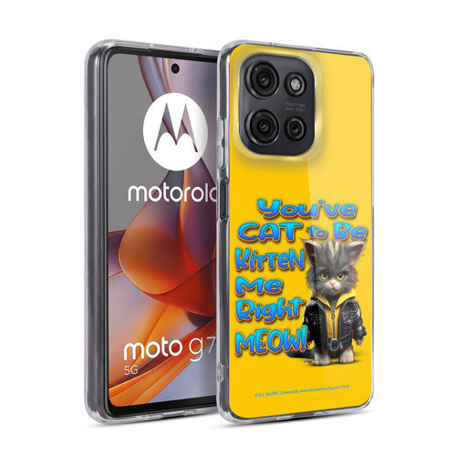 D.S. Valori Kitty And Puppy You've Cat To Be Kitten Me Soft Gel Case for Motorola Moto G75