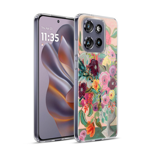 Suzanne Allard Floral Art Floral Centerpiece Soft Gel Case for Motorola Edge 50 Neo