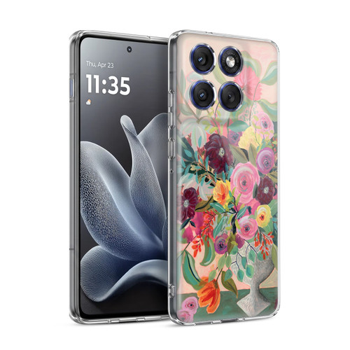 Suzanne Allard Floral Art Floral Centerpiece Soft Gel Case for Motorola Edge 70