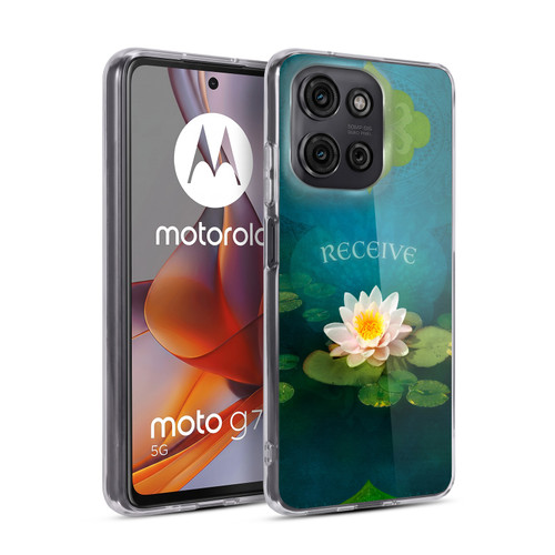 Duirwaigh God Receive Lotus Soft Gel Case for Motorola Moto G75