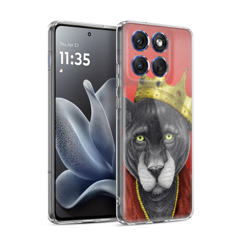 Barruf Animals The King Panther Soft Gel Case for Motorola Edge 70