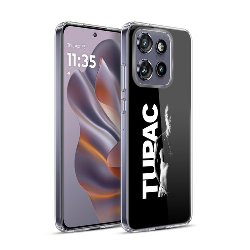 Tupac Shakur Key Art Black And White Soft Gel Case for Motorola Edge 50 Neo